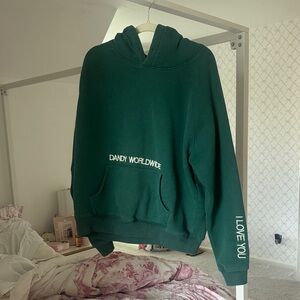 Dandy Worldwide green words of affirmation hoodie